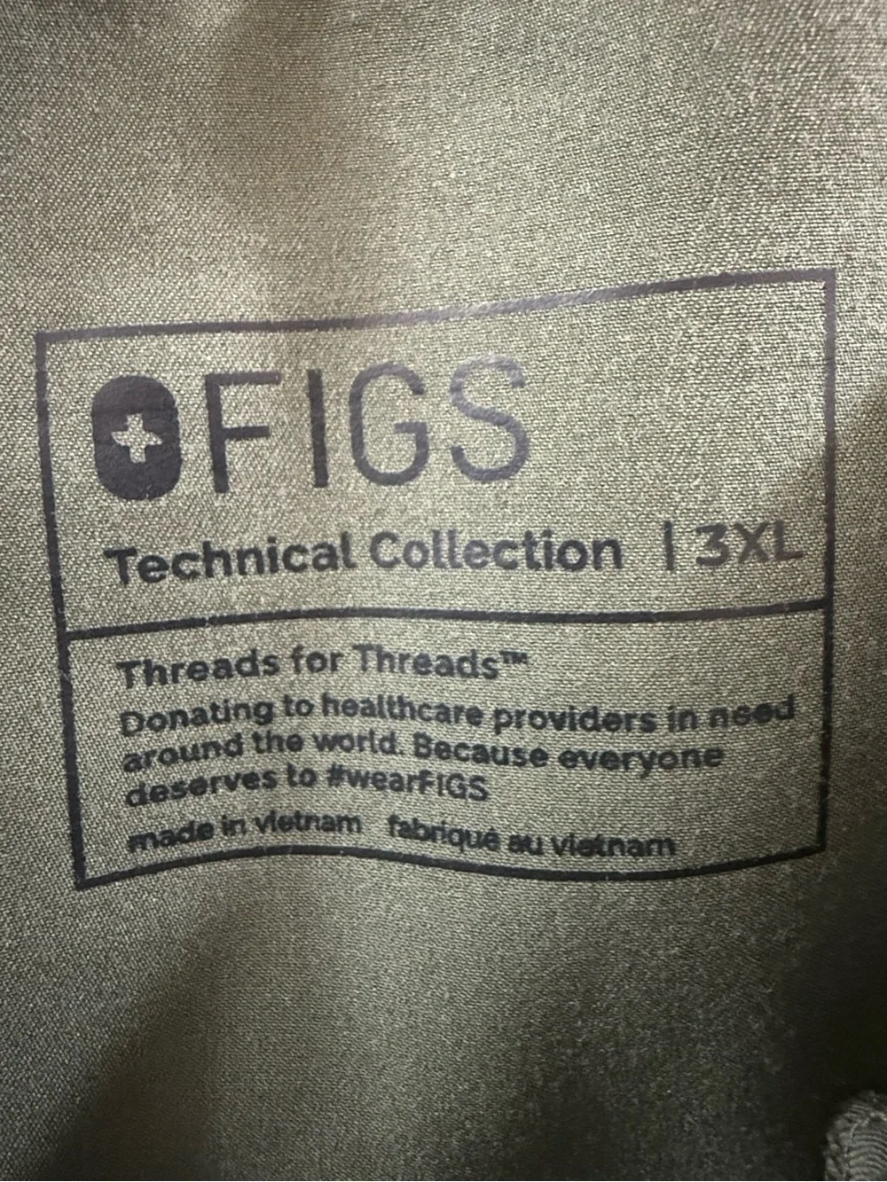 FIGS Men’s Tansen Jogger Scrub Pants Olive Green Stretch Technical Collection 3X